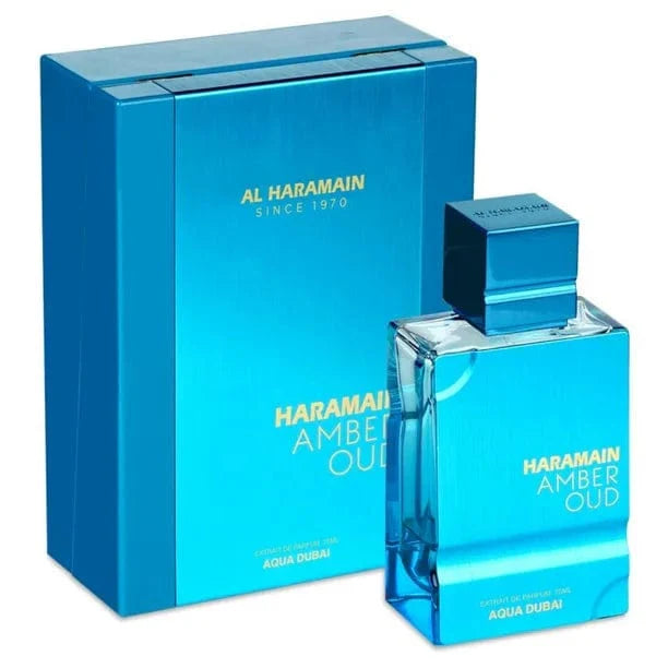 AMBER OUD AQUA DUBAI Al haramain perfume UNISEX 100ml - Imagen 3