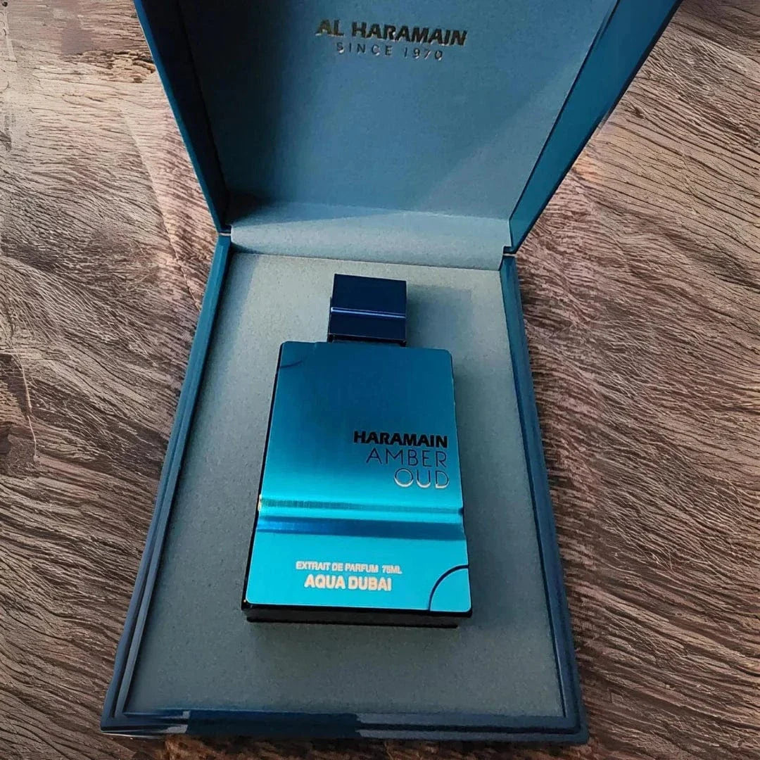 AMBER OUD AQUA DUBAI Al haramain perfume UNISEX 100ml