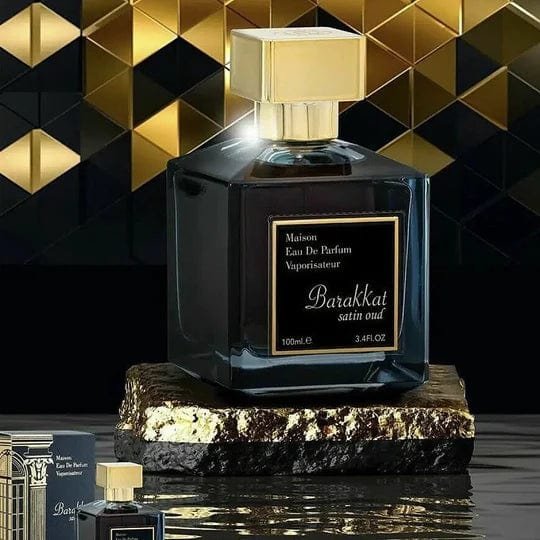 BARAKKAT SATIN OUD Fragance world perfume Unisex 100ml - Imagen 2